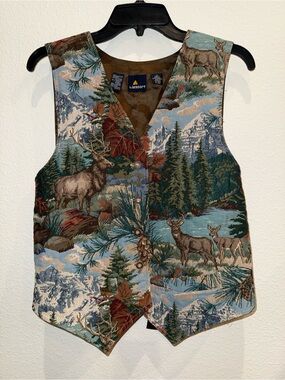 Vintage LizSport Tapestry Vest
